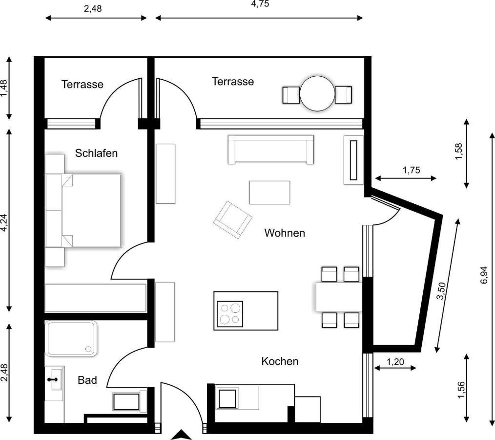 Sylter-Juwel-Mit-Traumblick Apartman Westerland Kültér fotó
